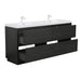 BATHIN 72' Freestanding Bathroom Vanity with Sink, Bathroom Storage Vanity Cabinet with Stone Resin Countertop and Soft Close Drawers, Espresso Wood 24V14-72EW Default -DTYStore