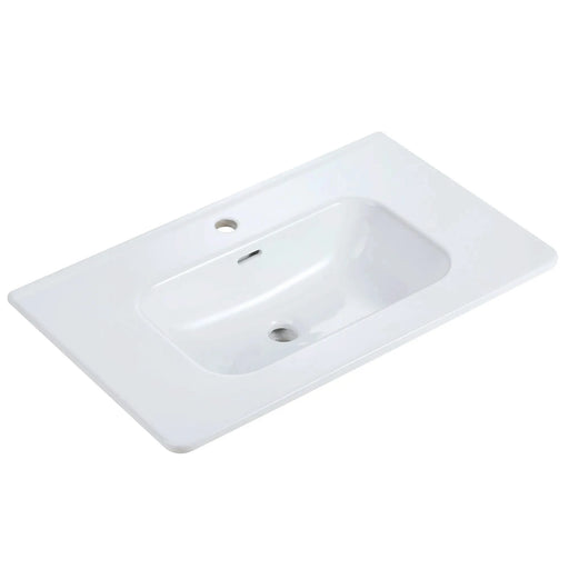 BB04-30-301, Integrated white ceramic basin, drain not included Default -DTYStore