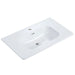 BB04-30-301, Integrated white ceramic basin, drain not included Default -DTYStore