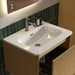 BB0424Y301, Integrated glossy white ceramic basin, drain and faucet not included Default -DTYStore