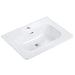 BB0424Y301, Integrated glossy white ceramic basin, drain and faucet not included Default -DTYStore