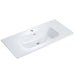 BB0436Y301, Integrated white ceramic basin, drain assembly NOT included Default -DTYStore