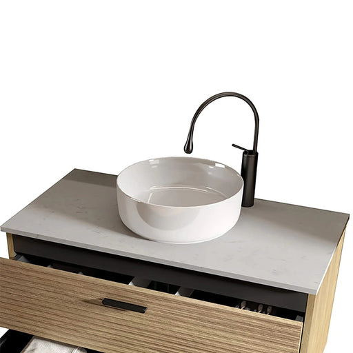 BB16-16A-101, Integrated White Ceramic Basin, Drain NOT Included Default -DTYStore