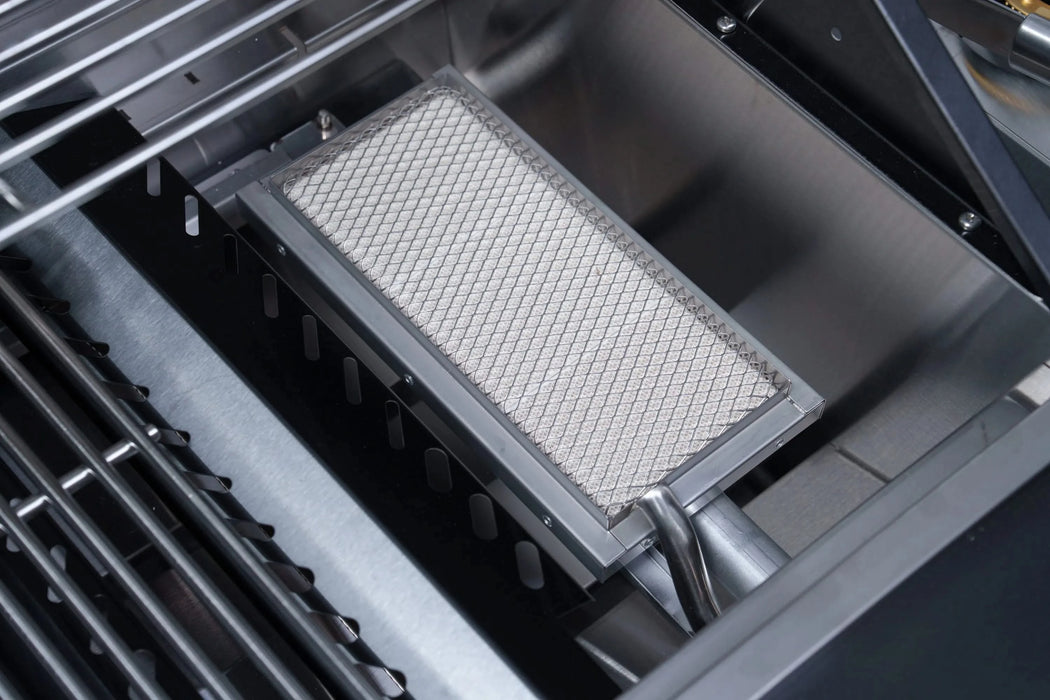 BBQ Infrared Searing Burner Stainless Steel Ceramic Gas Burner (Square 9.8x4.5 inch) Default -DTYStore