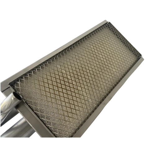 BBQ Infrared Searing Burner Stainless Steel Ceramic Gas Burner (Square 9.8x4.5 inch) Default -DTYStore