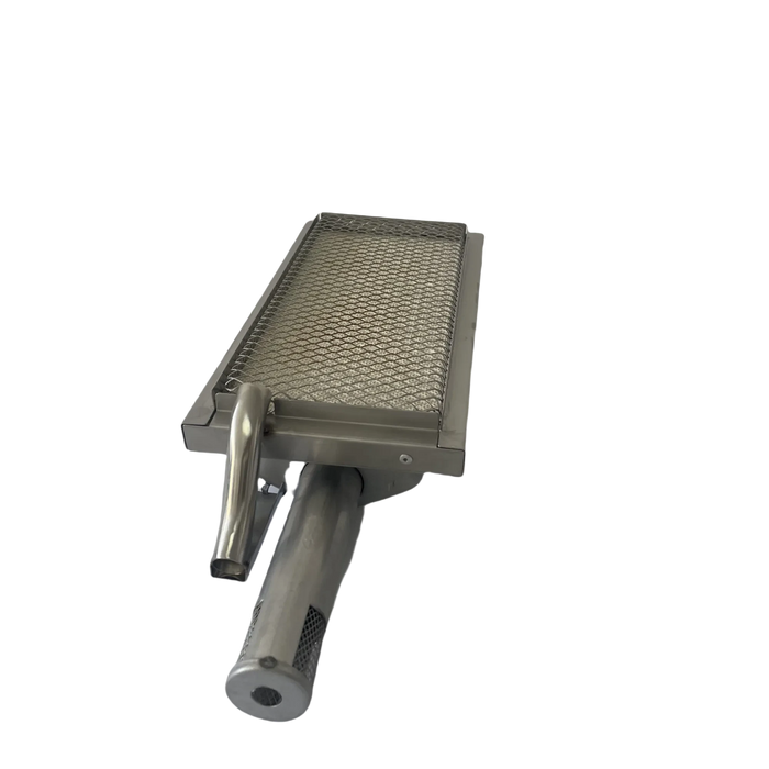 BBQ Infrared Searing Burner Stainless Steel Ceramic Gas Burner (Square 9.8x4.5 inch) Default -DTYStore