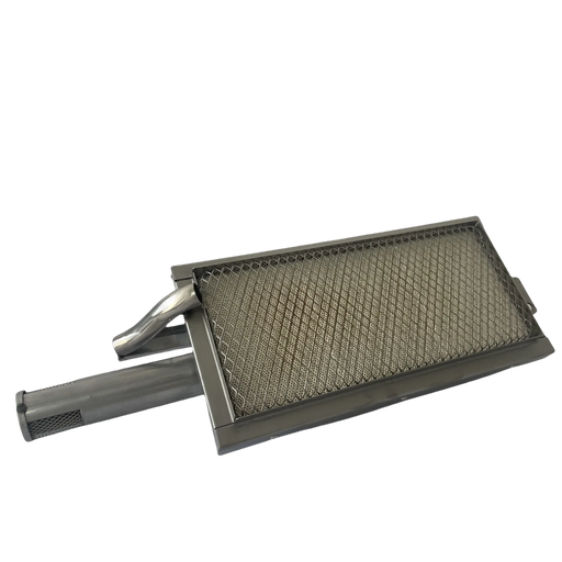 BBQ Infrared Searing Burner Stainless Steel Ceramic Gas Burner (Square 9.8x4.5 inch) Default -DTYStore