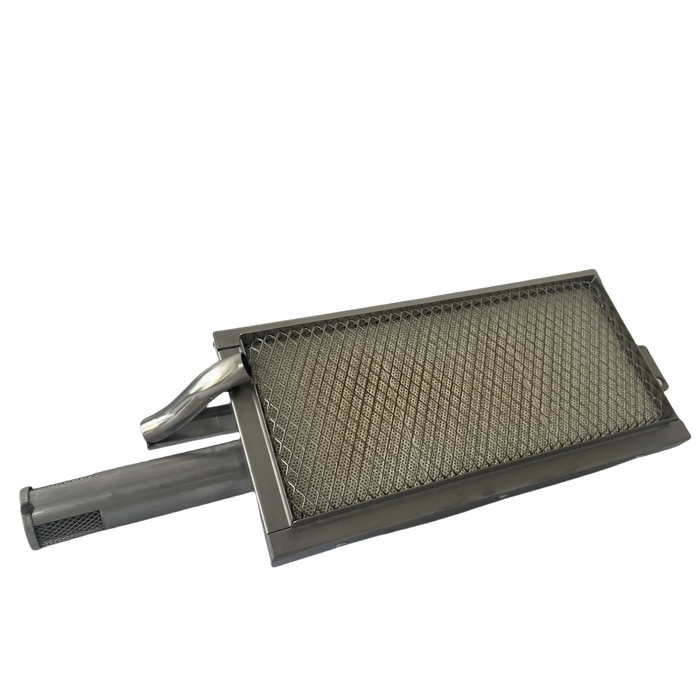 BBQ Infrared Searing Burner Stainless Steel Ceramic Gas Burner (Square 9.8x4.5 inch) Default -DTYStore