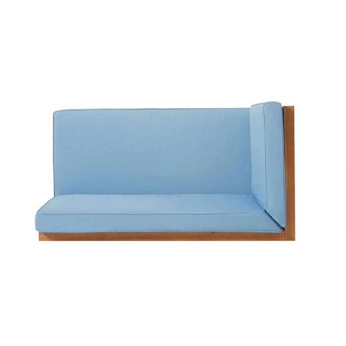 BRAVA X-BACK 4-PIECE SOFA SET, BLUE Default -DTYStore
