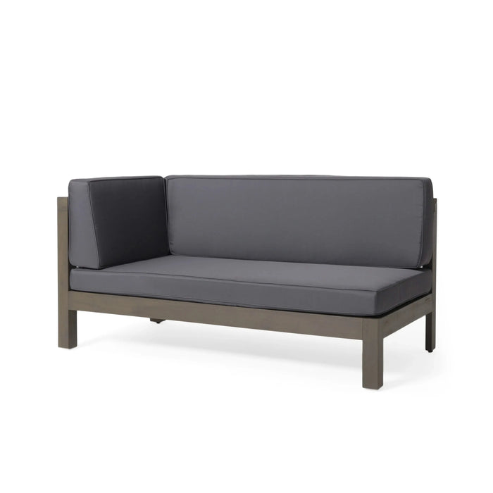BRAVA X-BACK CORNER BENCH-L WITH COFFEE TABLE Default -DTYStore
