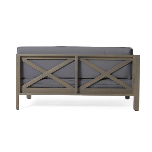 BRAVA X-BACK CORNER BENCH-L WITH COFFEE TABLE Default -DTYStore