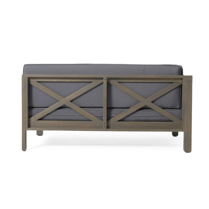 BRAVA X-BACK CORNER BENCH-L WITH COFFEE TABLE Default -DTYStore