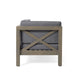BRAVA X-BACK CORNER BENCH-L WITH COFFEE TABLE Default -DTYStore