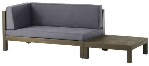 BRAVA X-BACK CORNER BENCH-L WITH COFFEE TABLE Default -DTYStore