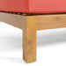 BRAVA X-BACK CORNER BENCH-R WITH COFFEE TABLE , RED Default -DTYStore