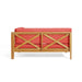 BRAVA X-BACK CORNER BENCH-R WITH COFFEE TABLE , RED Default -DTYStore