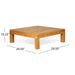 BRAVA X-BACK CORNER BENCH-R WITH COFFEE TABLE , RED Default -DTYStore
