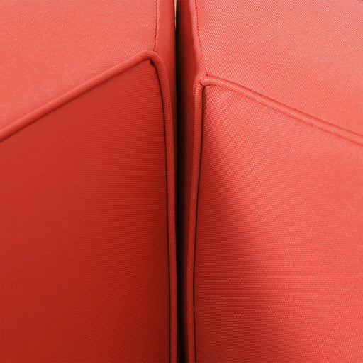 BRAVA X-BACK CORNER BENCH-R WITH COFFEE TABLE , RED Default -DTYStore