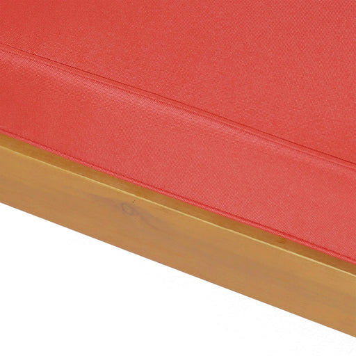 BRAVA X-BACK CORNER BENCH-R WITH COFFEE TABLE , RED Default -DTYStore