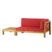 BRAVA X-BACK CORNER BENCH-R WITH COFFEE TABLE , RED Default -DTYStore