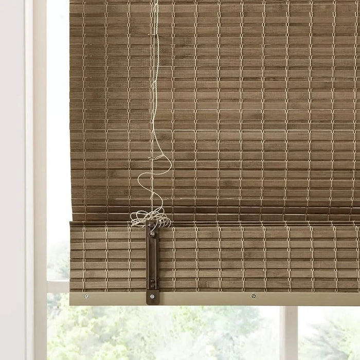 Bamboo Light Filtering Roman Shade 64'L Default -DTYStore