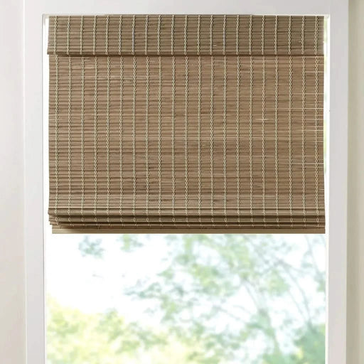 Bamboo Light Filtering Roman Shade 64'L Default -DTYStore