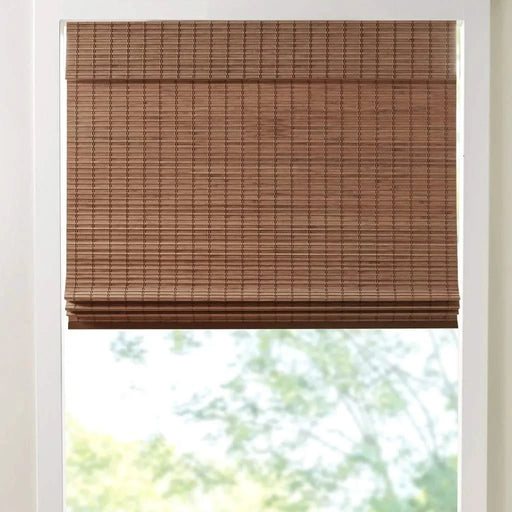 Bamboo Light Filtering Roman Shade 64'L Default -DTYStore