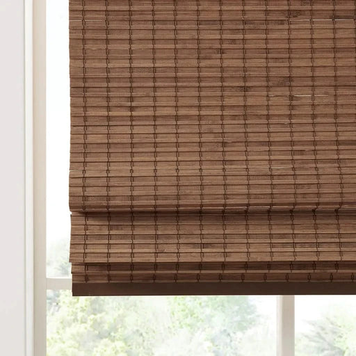 Bamboo Light Filtering Roman Shade 64'L Default -DTYStore
