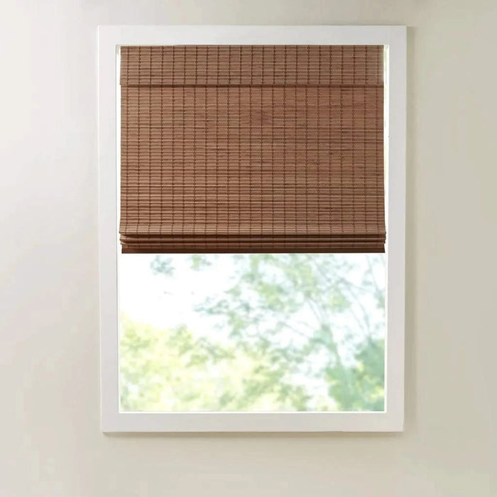 Bamboo Light Filtering Roman Shade 64'L Default -DTYStore
