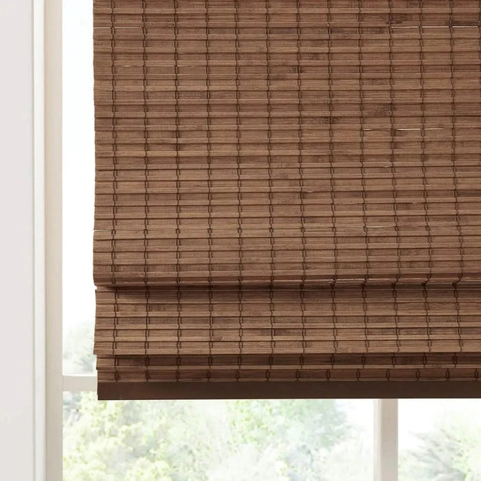 Bamboo Light Filtering Roman Shade 64'L Default -DTYStore