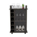 Bar Cart Baltimore, Six Wine Cubbies, Carbon Espresso Finish Default -DTYStore