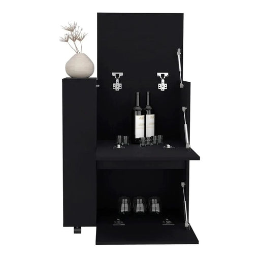 Bar Cart Belleville, Living Room, Black Default -DTYStore