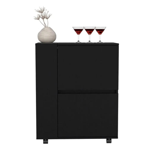 Bar Cart Belleville, Living Room, Black Default -DTYStore