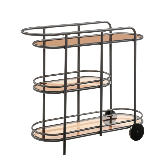 Bar Cart, Black finish Default -DTYStore
