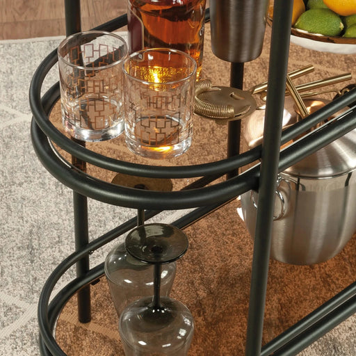 Bar Cart, Black finish Default -DTYStore