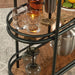 Bar Cart, Black finish Default -DTYStore