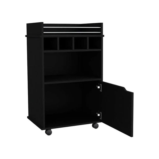 Bar Cart Kinsley, Living Room, Black Default -DTYStore