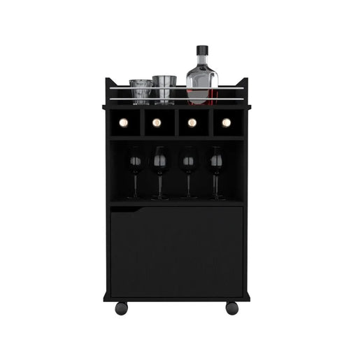 Bar Cart Kinsley, Living Room, Black Default -DTYStore