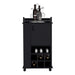 Bar Cart with 6 Built-in Wine Rack and Casters, Black Default -DTYStore