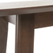 Bar Height Dining Table with Splayed Legs and Elongated Rectangular Top, Walnut Default -DTYStore