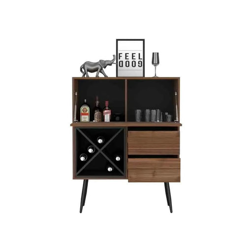 Bar Octupos, Living Room, Mahogany / Black Default -DTYStore