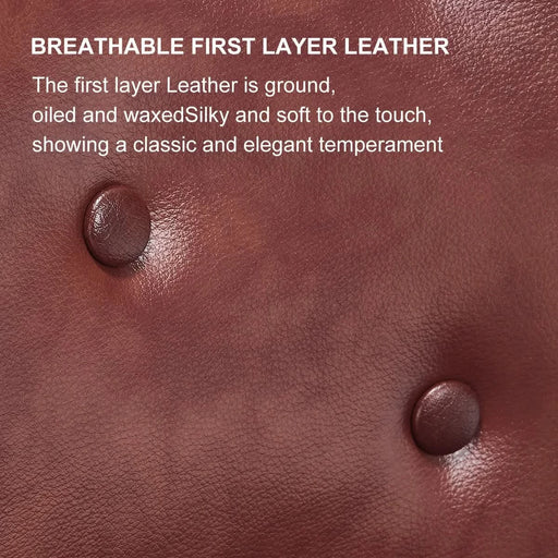 Bar Stools Set of 2,Seat Height 29.5'' Leather Wooden Bar Stools(Brown 2pc) Default -DTYStore