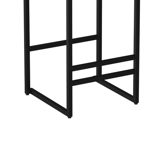 Bar Stools Upholstered Velvet Counter Height Barstools for Kitchen Island Set of 2 Modern Dining Chairs with Footrest & Backrest (Black & Gray) Default -DTYStore