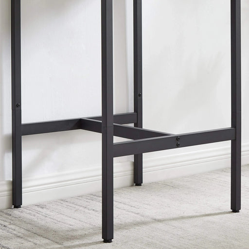 Bar Table Set with 2 Bar stools PU Soft seat with backrest, Grey, 23.62'' W x 23.62'' D x 35.43'' H Default -DTYStore