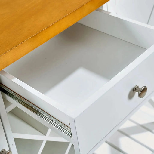 Bar cabinet Console Table with 2-Door Cabinet & 1 Drawers, Coffee Bar, Wine rack,Entryway Table with Storage Shelf, Sofa Tables Buffet Sideboard for Kitchen, Hallway, Dining, Living Room, White - DTY Store