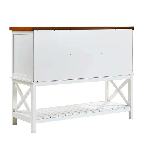 Bar cabinet Console Table with 2-Door Cabinet & 1 Drawers, Coffee Bar, Wine rack,Entryway Table with Storage Shelf, Sofa Tables Buffet Sideboard for Kitchen, Hallway, Dining, Living Room, White - DTY Store