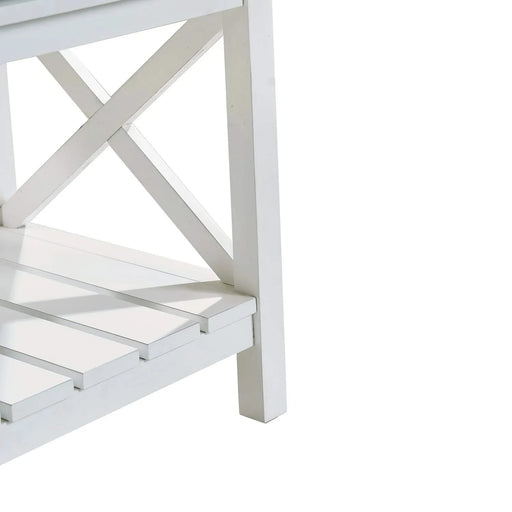 Bar cabinet Console Table with 2-Door Cabinet & 1 Drawers, Coffee Bar, Wine rack,Entryway Table with Storage Shelf, Sofa Tables Buffet Sideboard for Kitchen, Hallway, Dining, Living Room, White Default -DTYStore