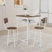 Bar table, equipped with 2 bar stools , with backrest and partition Default -DTYStore