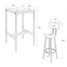 Bar table, equipped with 2 bar stools , with backrest and partition Default -DTYStore