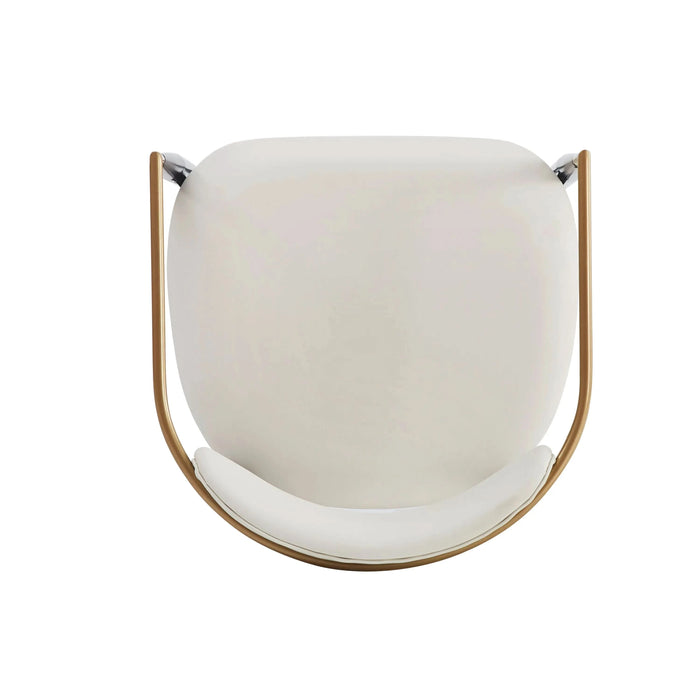 Barstools Set of 2, Counter Height Upholstered Bar Stools with Back for Kitchen Island, Beige Faux PU Leather Seating Black Iron Legs 260LBS Weight Capacity Default -DTYStore